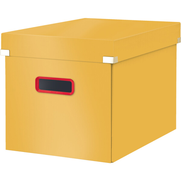Aufbewahrungsbox Leitz Click & Store Cosy 5347 - Groß 320 x 310 x 360 mm gelb Karton