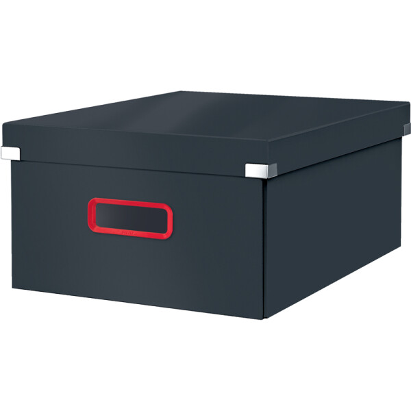 Aufbewahrungsbox Leitz Click & Store Cosy 5349 - Groß 369 x 200 x 482 mm grau Karton