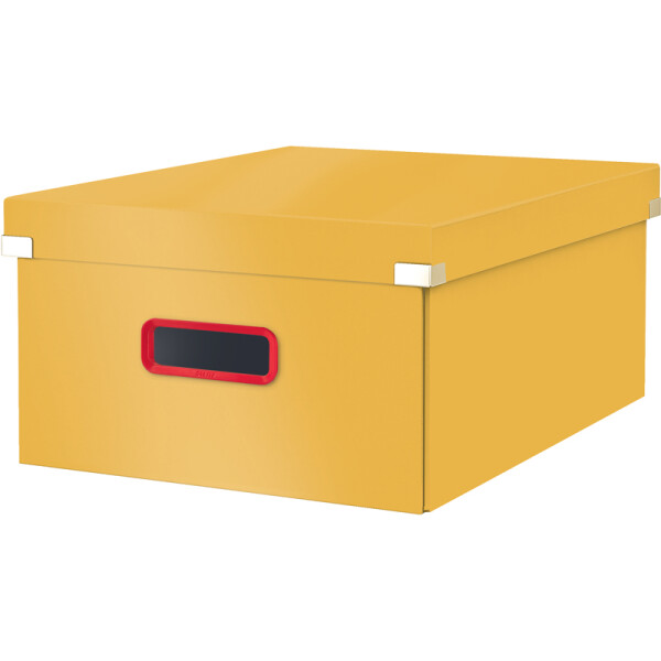 Aufbewahrungsbox Leitz Click & Store Cosy 5349 - Groß 369 x 200 x 482 mm gelb Karton