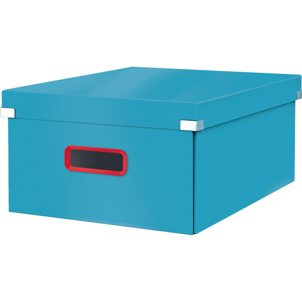 Aufbewahrungsbox Leitz Click & Store Cosy 5349 - Groß 369 x 200 x 482 mm blau Karton