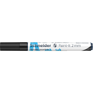 Acrylmarker Schneider Paint-It 310 1201 - schwarz 2 mm...