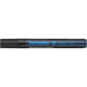 Glasboardmarker Schneider Maxx 245 1245 - schwarz 1-3 mm Rundspitze non-permanent nicht nachfüllbar