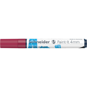 Acrylmarker Schneider Paint-It 320 1202 - burgundrot 4 mm Rundspitze permanent