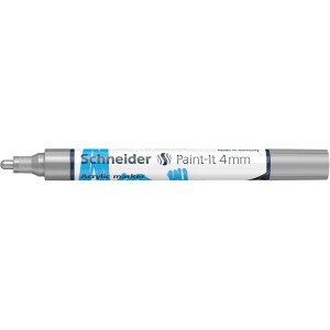 Acrylmarker Schneider Paint-It 320 1202 - silber 4 mm Rundspitze permanent