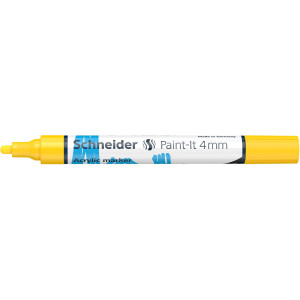 Acrylmarker Schneider Paint-It 320 1202 - gelb 4 mm Rundspitze permanent