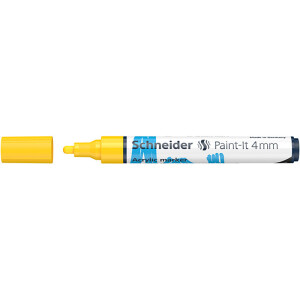 Acrylmarker Schneider Paint-It 320 1202 - gelb 4 mm Rundspitze permanent