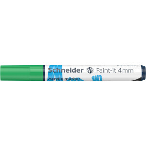 Acrylmarker Schneider Paint-It 320 1202 - grün 4 mm Rundspitze permanent