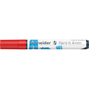Acrylmarker Schneider Paint-It 320 1202 - rot 4 mm Rundspitze permanent