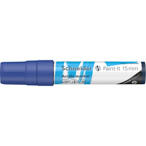 Acrylmarker Schneider Paint-It 330 1203 - blau 15 mm Rundspitze permanent