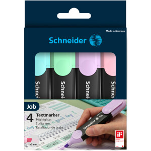 Textmarker Schneider Job 1150 - farbig sortiert (4) 1-5...