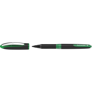 Tintenroller Schneider One Sign Pen 1836 - schwarz/grün 1 mm Mine grün Free Ink System