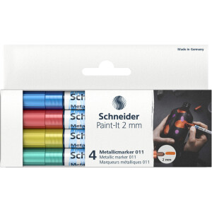 Metallicmarker Schneider Paint-It 011 - farbig sortiert 2...