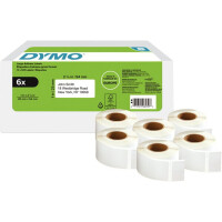 Etikettendrucker Rollenetikett Dymo 2177564 - auf Rolle Rücksende-Etikett 25 x 54 mm weiß permanent Thermopapier für Thermodrucker Karton/6x500