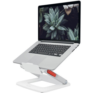 Laptopständer Leitz Ergo 6424 - für Laptops 13 bis 15 Zoll weiß höhenverstellbar