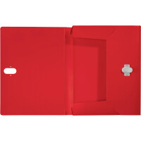 Ablagebox Leitz Recycle 4623 - A4 330 x 254 mm rot 30 mm Rückenbreite bis 250 Blatt PP-Recyclingfolie