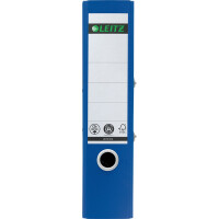 Ordner Leitz Recycle 1018 - A4 320 x 285 mm blau 80 mm breit 180° Mechanik Recyclingkarton