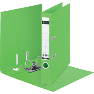 Ordner Leitz Recycle 1019 - A4 320 x 285 mm grün 50 mm schmal 180° Mechanik Recyclingkarton
