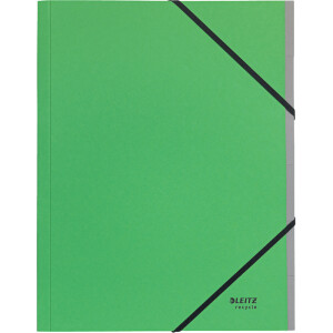 Ordnungsmappe Leitz Recycle 3914 - A4 245 x 320 mm grün 6 Fächer recycelter Karton 430 g/qm²