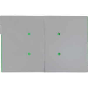 Ordnungsmappe Leitz Recycle 3914 - A4 245 x 320 mm grün 6 Fächer recycelter Karton 430 g/qm²