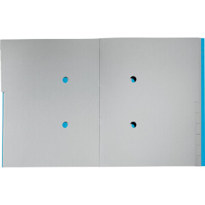 Ordnungsmappe Leitz Recycle 3915 - A4 247 x 320 mm blau 12 Fächer recycelter Karton 430 g/qm²
