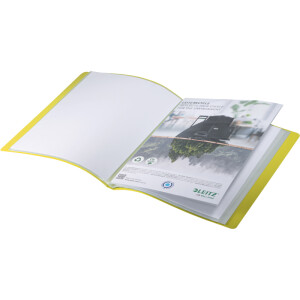 Sichtbuch Leitz Recycle 4677 - A4 231 x 310 mm gelb 40 Hüllen recyceltes PP