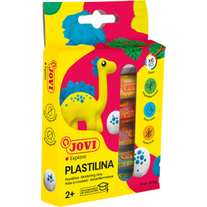 Knetmasse Jovi Plastilina 90 - farbig sortiert 15 g 6er-Set
