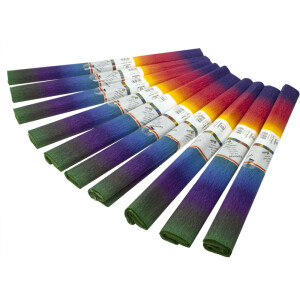 Aquarola Regenbogenkrepp Werola 794006000 - 50 x 250 cm regenbogen sortiert