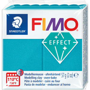 Modelliermasse Staedtler FIMO effect Metallic 8010 - türkis metallic ofenhärtend 57 g