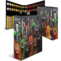 Motivordner Herma Flavors 19563 - A4 315 x 285 mm Spices 70 mm breit Hebelmechanik Folienkarton