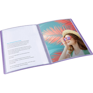 Sichtbuch Esselte Colour Breeze - A4 233 x 310 mm lavendel 40 Hüllen PP