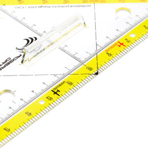 Navigationsdreieck Aristo AR1556/6 - 22,5 cm transparent mit Griff Plexiglas