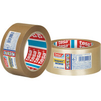 Verpackungsklebeband Tesa tesapack 4100 - 50 mm x 66 m farblos PVC-Band für Industrie/Gewerbe-Anwendungen