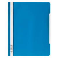 Sichthefter Durable 2570 - A4 blau mit Beschriftungsfeld Hängeschienen-Einschubkanal Hartfolie  Pckg/50