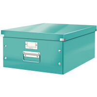 Aufbewahrungsbox Leitz Click & Store 6045 - Groß 369 x 200 x 482 mm weiß Graukarton