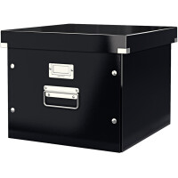 Aufbewahrungsbox Leitz Click & Store 6046 - 357 x 285 x 367 mm schwarz Graukarton