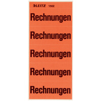 Inhaltsschilder mit Text Leitz 1502 - 60 x 26 mm rot...