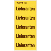 Inhaltsschilder mit Text Leitz 1502 - 60 x 26 mm rot...