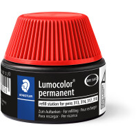Folienschreiber Nachfülltinte Staedtler Lumocolor 48717 - rot für Mod. 313, 314, 317, 318 permanent 15 ml