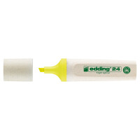 Textmarker edding EcoLine 24 - neongelb 2-5 mm Keilspitze permanent nachfüllbar