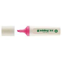 Textmarker edding EcoLine 24 - neongelb 2-5 mm Keilspitze permanent nachfüllbar