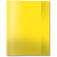 Heftumschlag Herma Quart 19463 - A4 195 x 245 mm gelb ohne Beschriftungsetikett PP-Folie