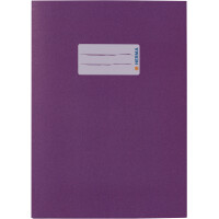 Heftumschlag Herma 5506 - A5 148 x 210 mm violett mit Beschriftungsetikett Recyclingpapier