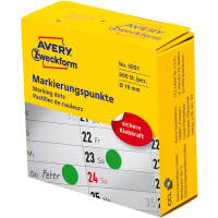 Markierungspunkte Avery Zweckform 3850 - im Spender Ø 10 mm magenta permanent Papier für Handbeschriftung Pckg/800