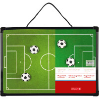 Taktiktafel Brunnen Fußball 36540 - 200 x 400 mm Fußballfeld inkl. 4 Fußballmagnete Set
