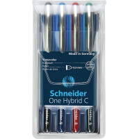 Tintenroller Schneider One Hybrid C 183103 - dunkelblau/blaues Gehäuse Mine F blau Free Ink System