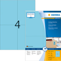 Universaletikett Herma 4399 - A4 105 x 148 mm grün permanent FSC Papier für alle Druckertypen Pckg/400