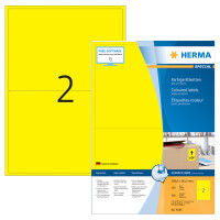 Universaletikett Herma 4567 - A4 199,6 x 143,5 mm rot permanent FSC Papier für alle Druckertypen Pckg/200