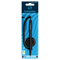 Kugelschreiber Schneider Klick-Fix-Pen 412 - schwarzes Gehäuse Mine M schwarz mit Teleschnur
