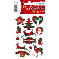 Sticker Weihnachten Herma Decor 15255 - Adventskalender Papier 2 Blatt / 24 Stück
