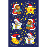 Sticker Weihnachten sigel CS116 - Charming Angels Classic 3 Blatt / 18 Stück